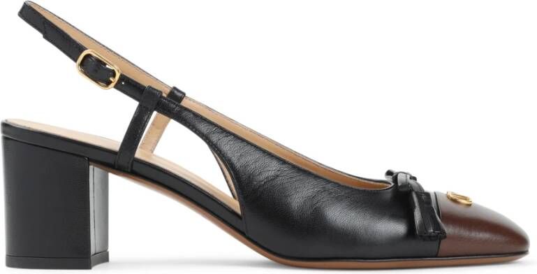 Valentino Garavani Zwarte Leren Pumps voor Vrouwen