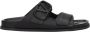 Valentino Garavani Zwarte leren slippers sandalen - Thumbnail 1