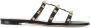 Valentino Garavani Zwarte Leren Studs Sandalen - Thumbnail 1