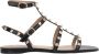 Valentino Garavani Zwarte Leren Studs Sandalen Black Dames - Thumbnail 1