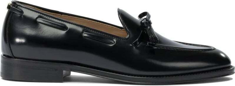 Valentino Garavani Zwarte Loafer Schoenen met Kwast Detail