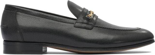 Valentino Garavani Zwarte Loafer Schoenen Vlogo Handtekening