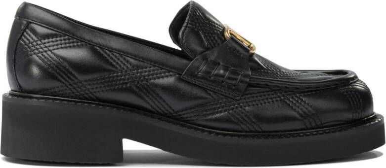 Valentino Garavani Zwarte Loafer Schoenen voor Vrouwen