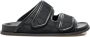 Valentino Garavani Zwarte Platte Sandalen Iconographe Aw24 - Thumbnail 1