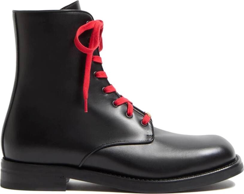 Valentino Garavani Zwarte platte schoenen met VLOGO-handtekening