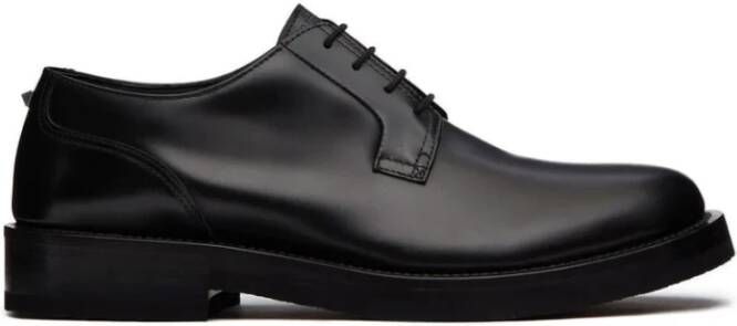 Valentino Garavani Zwarte Rockstud Derby Schoenen