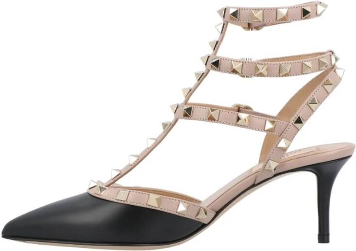 Valentino Garavani Zwarte Rockstud Pump Hakken