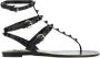 Valentino Garavani Zwarte Rockstud Sandalen Ss22 Black Dames - Thumbnail 1