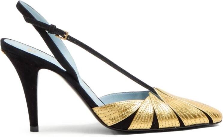 Valentino Garavani Zwarte sandalen met slingback-band