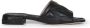 Valentino Garavani Zwarte Slip-On Sandalen met VLogo - Thumbnail 1