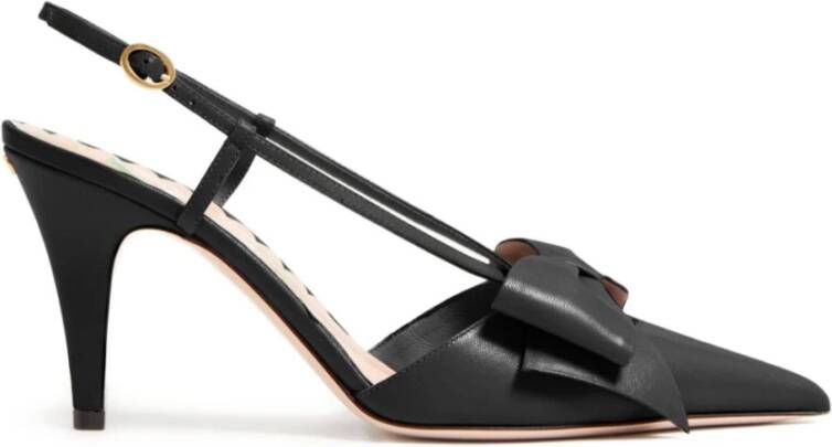 Valentino Garavani Zwarte Stiletto Hak Enkelband Schoenen