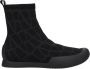 Valentino Garavani Zwarte Stoffen High Tops Sneakers - Thumbnail 1