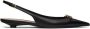 Valentino Garavani Zwarte VLogo leren slingback balletflats Black Dames - Thumbnail 1