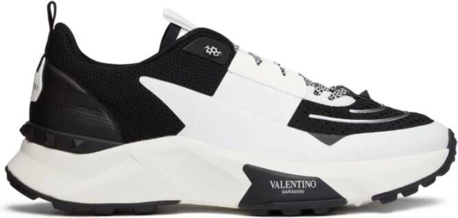 Valentino Garavani Zwarte Zijde Nylon Sneakers
