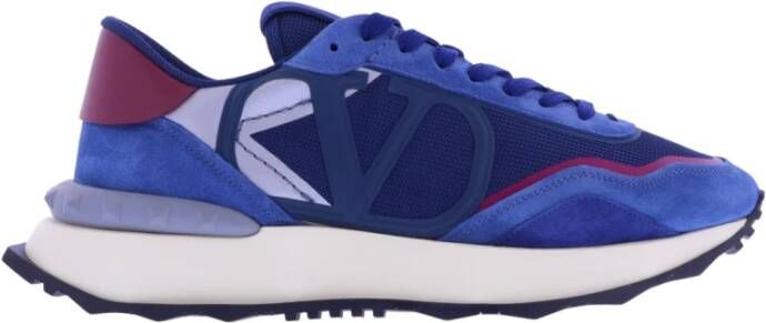 Valentino Garavani Heren Sneakers van Synthetisch Leer Blauw Heren