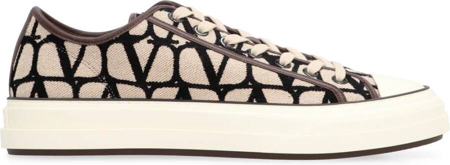 Valentino Iconographe lage sneakers met leren afwerking