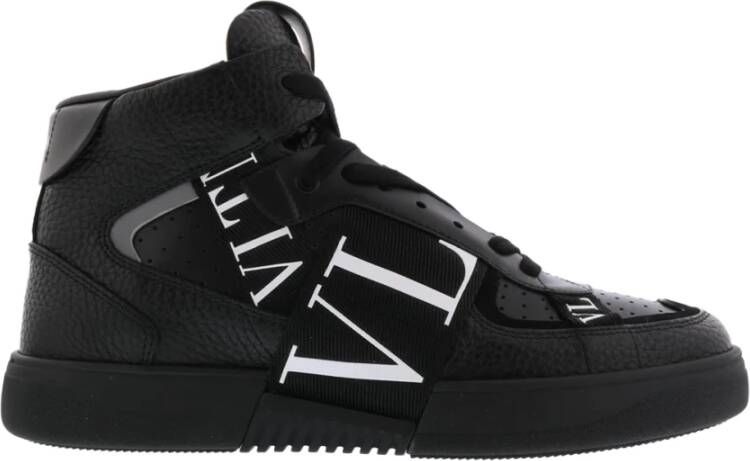 Valentino Mid-Top Zwarte Sneaker Black Heren