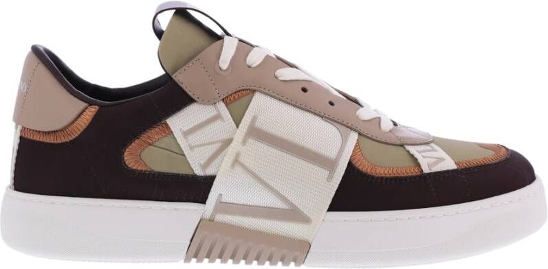 Valentino Bruine Lage Top Sneakers Multicolor Heren