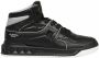 Valentino Garavani Zwarte Leren Sneakers met Geperforeerd Detail Black Heren - Thumbnail 1