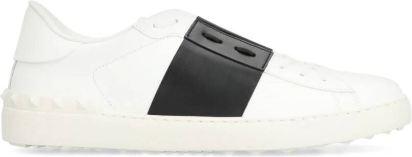 Valentino Garavani Panelled Sneakers met Side Stripe Detailing White Heren
