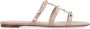 Valentino Garavani Poederroze Rockstud Kooi Sandalen Pink Dames - Thumbnail 1