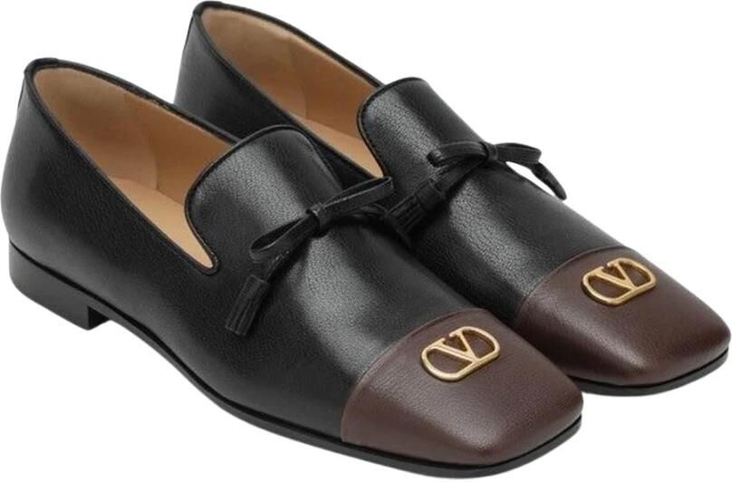 Valentino Babouchoes VLogo Square Toe Loafers