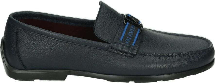 Valentino Blauwe Instappers met Rubberen Zool