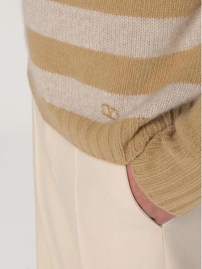 Valentino Cashmere Crewneck Sweater met elleboogstukken - Foto 2