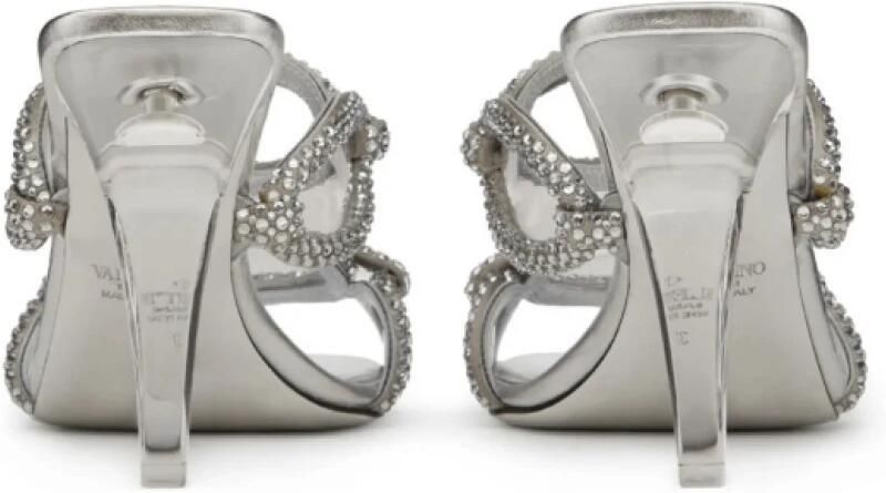 Valentino Chain 1967 Embellished Slide Sandals - Foto 2