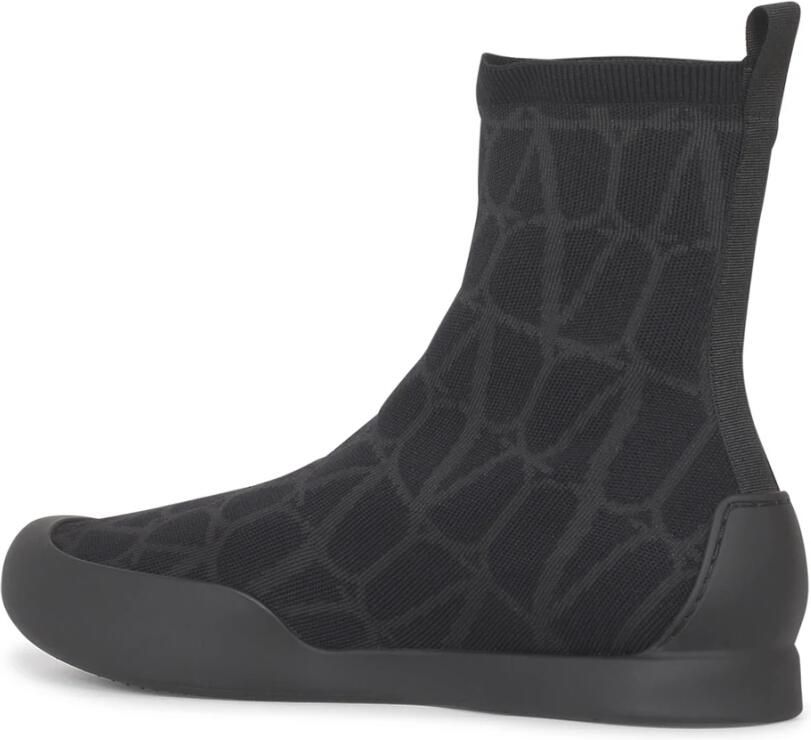 Valentino Garavani Zwarte Stoffen High Tops Sneakers - Foto 2