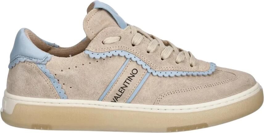 Valentino Glanzende Suède Contrast Sneaker