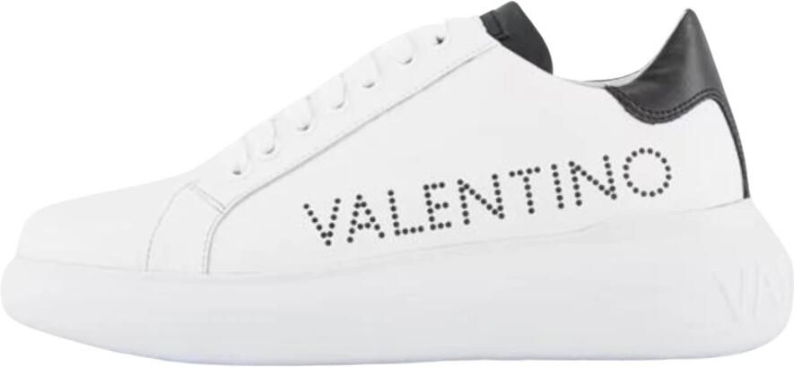 Valentino Witte leren sneakers met logo-opdruk White Heren