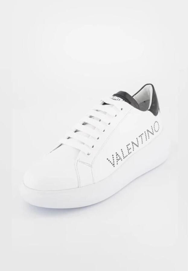 Valentino Witte leren sneakers met logo-opdruk White Heren - Foto 5