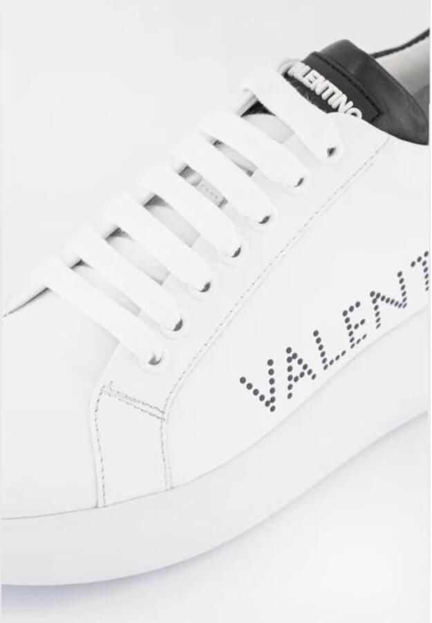 Valentino Witte leren sneakers met logo-opdruk White Heren - Foto 4