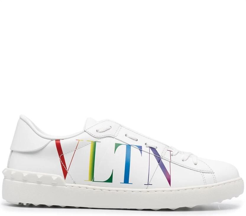 Valentino Rockstud Leather Sneakers