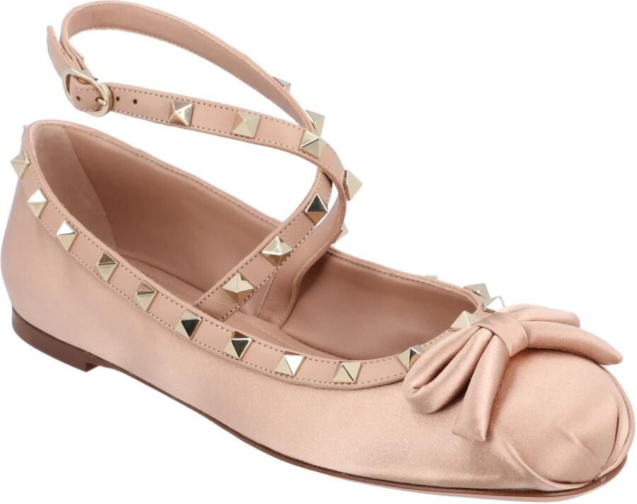 Valentino Rockstud Satin Ballerina - Foto 2