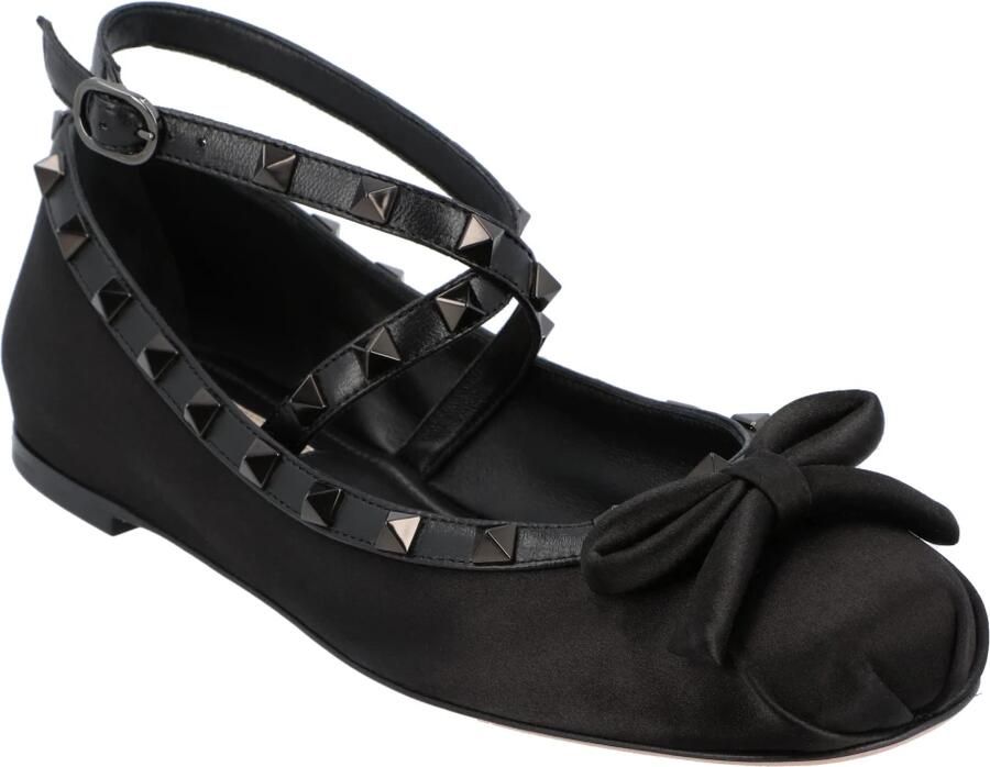 Valentino Rockstud Satin Ballerina - Foto 2