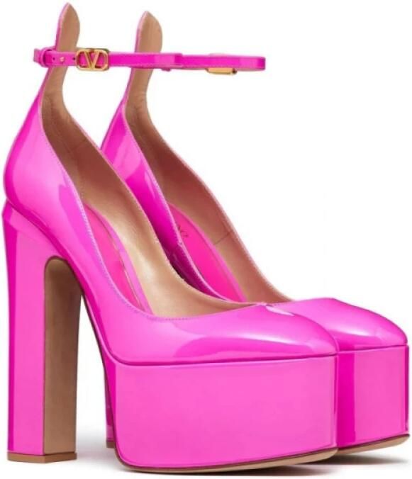 Valentino Roze PP Tan-Go Platform Pumps Roze Dames