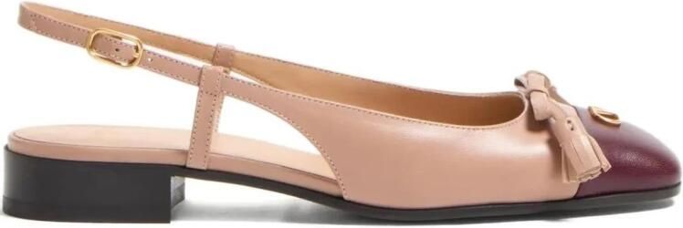 Valentino Slingback ballerina's van versierd leer