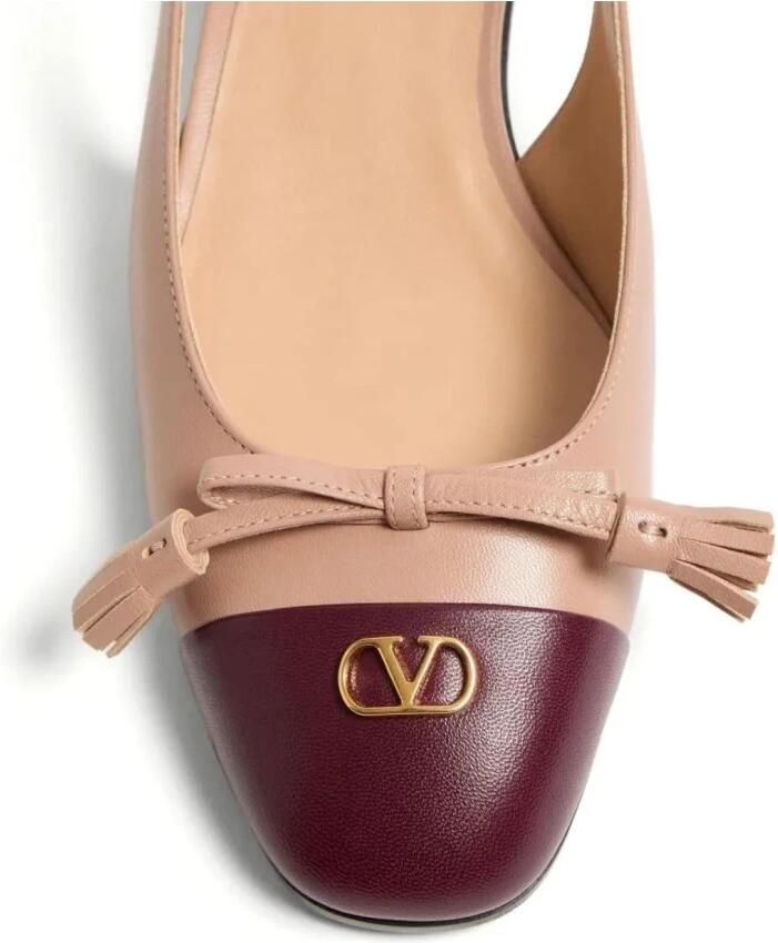 Valentino Slingback ballerina's van versierd leer - Foto 2