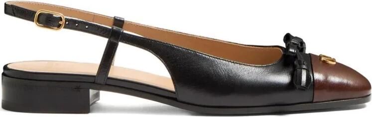 Valentino Two-Tone Slingback Ballerina's met Verstevigde Neus