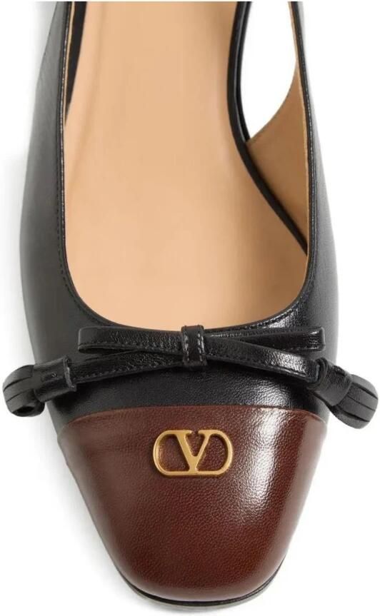 Valentino Two-Tone Slingback Ballerina's met Verstevigde Neus - Foto 2