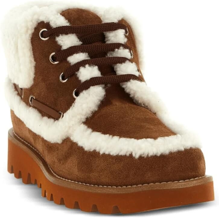 Valentino VLogo-detail leren veterlaarzen