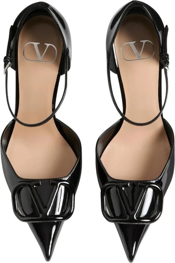 Valentino VLogo Signature D'Orsay Patentleren Pumps 100mm - Foto 4