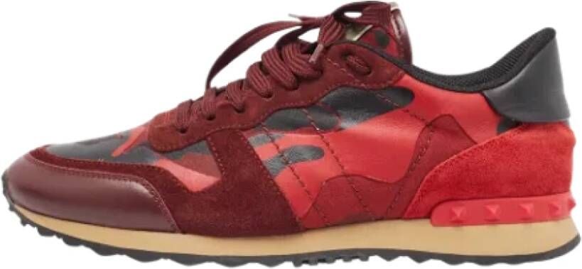 Valentino Vintage Pre-owned Canvas sneakers Red Heren
