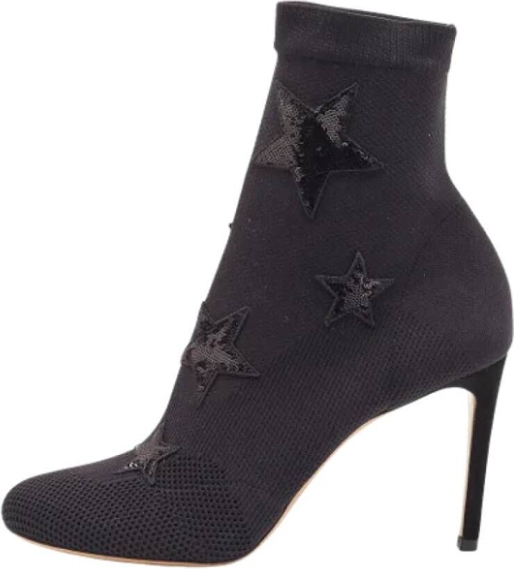 Valentino Vintage Pre-owned Fabric boots Black Dames