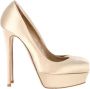 Valentino Vintage Pre-owned Fabric heels Beige Dames - Thumbnail 1