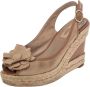 Valentino Vintage Pre-owned Fabric sandals Beige Dames - Thumbnail 1