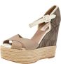 Valentino Vintage Pre-owned Fabric sandals Beige Dames - Thumbnail 1
