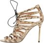 Valentino Vintage Pre-owned Fabric sandals Brown Dames - Thumbnail 1